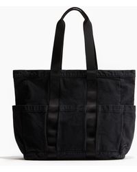 H&M - Shopper aus Baumwollcanvas - Lyst