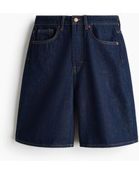 H&M - Denim Bermudashort - Lyst