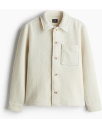 H&M - Bouclé-Overshirt in Loose Fit - Lyst
