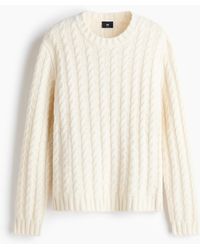 H&M - Gebreide Wollen Kabeltrui - Lyst