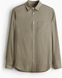 H&M - Easy Care Hemd aus Leinenmix in Regular Fit - Lyst