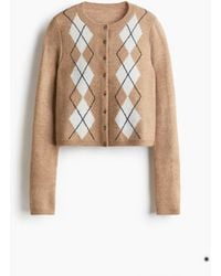 H&M - Gilet En Maille Jacquard - Lyst