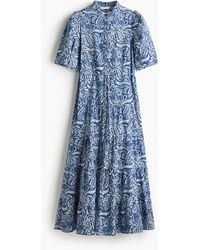 H&M - Langes Baumwollkleid - Lyst