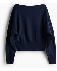 H&M - Feinstrick-Pullover mit Fledermausärmeln - Lyst