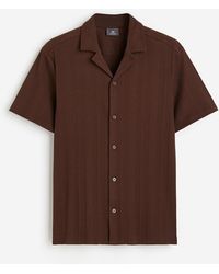 H&M - Geripptes Freizeithemd in Regular Fit - Lyst