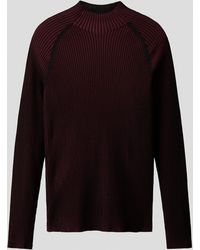 H&M - Pull Slim Fit En Maille Côtelée Avec Col Cheminée - Lyst