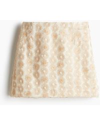 H&M - Minijupe Avec Applications - Lyst