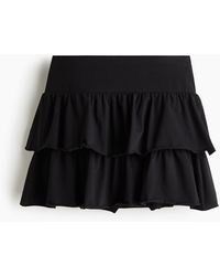 H&M - Mini-Stufenjupe aus Jersey - Lyst