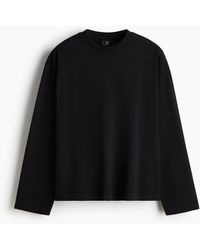 H&M - Langarmshirt aus Jersey in Oversize Fit - Lyst