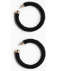 H&M - Stoffbezogene Hoop-Ohrringe - Lyst