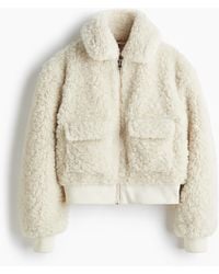 H&M - Flauschige Jacke - Lyst