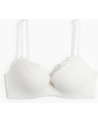 H&M - Push-up-BH aus Mikrofaser und Spitze - Lyst