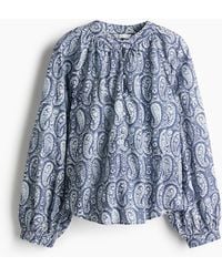 H&M - Bluse mit Stehkragen - Lyst