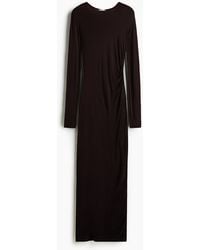 H&M - Lange Wollen Jurk - Lyst