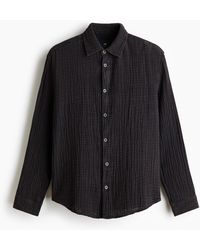 H&M - Overhemd Van Katoenen Mousseline - Lyst