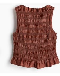 H&M - Gesmoktes Top - Lyst