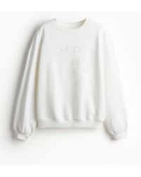 H&M - Oversized Sport-Sweatshirt - Lyst
