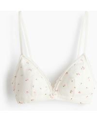 H&M - Wattierter Soft-BH mit Pointellemuster - Lyst