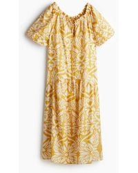 H&M - Jurk Met Drawstring - Lyst
