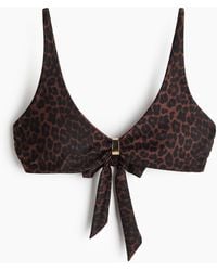 H&M - Wattiertes Bikinitop - Lyst