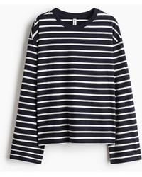 H&M - Langarmshirt aus Baumwolle - Lyst