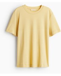 H&M - T-shirt en soie mélangée - Lyst