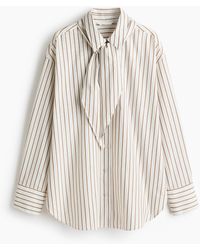 H&M - Chemise avec foulard - Lyst