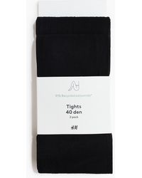 H&M - Lot de 2 collants 40d - Lyst