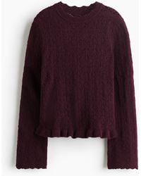 H&M - Ajourgebreide Trui - Lyst