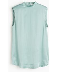 H&M - Blouse Met Schoudervullingen - Lyst