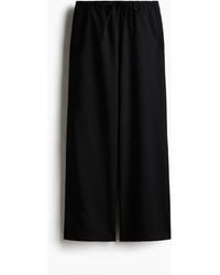 H&M - Twill Broek Met Drawstring - Lyst