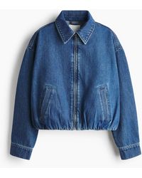 H&M - Veste Oversize En Denim - Lyst