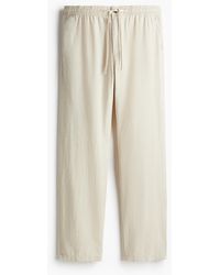 H&M - Regular Fit Linen-blend trousers - Lyst