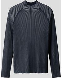 H&M - Pull Slim Fit En Maille Côtelée Avec Col Cheminée - Lyst