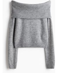 H&M - Off-the-shouldertrui - Lyst