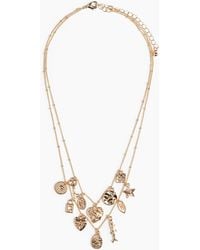 H&M - Zweireihige Halskette mit Anhängern - Lyst