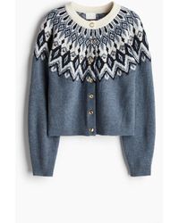 H&M - Cardigan in Jacquardstrick - Lyst