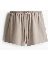 H&M - Katoenen Short Met Drawstring - Lyst