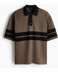 H&M - Gestricktes Poloshirt in Loose Fit - Lyst
