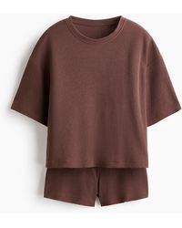 H&M - Gewafelde Pyjama - Lyst