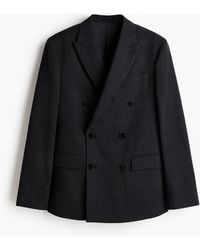 H&M - Zweireihiges Jackett aus Wollmix in Regular Fit - Lyst