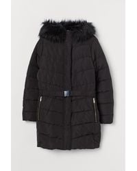 H&M H & M+ Puffer Jacket mit Kapuze - Schwarz