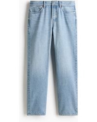 H&M - Straight Regular Jeans - Lyst