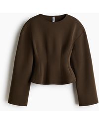 H&M - Getailleerde Top Van Interlocktricot - Lyst