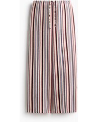 H&M - Gebreide Broek Met Drawstring - Lyst