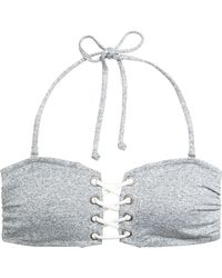 H&M Bandeau-Bikinitop - Grau