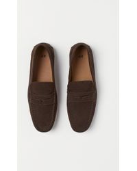 H&M Loafer aus Veloursleder - Braun