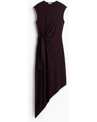 H&M - Asymmetrisches Kleid mit Bindedetail - Lyst