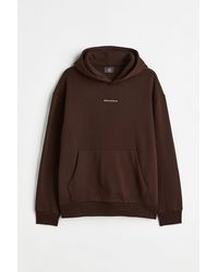 H&M Hoodie Relaxed Fit - Braun