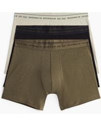H&M - Set Van 3 Coolmax® Mid Trunks - Lyst